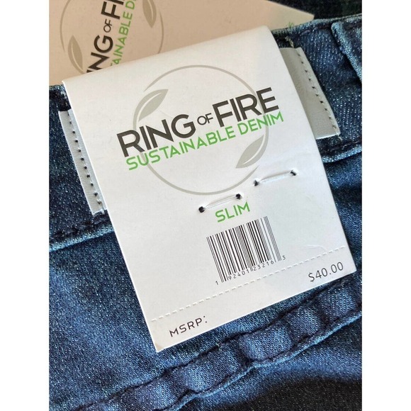 NWT Ring of Fire Skinny Jeans Size 8 Boys Blue MSRP $40 - Picture 6 of 12